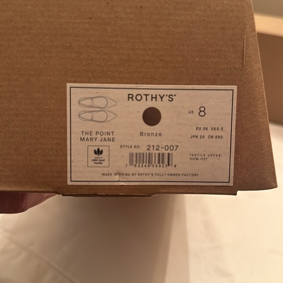 NEW- The Point Mary Jane II in Bronze size 8/smoke free home - Picture 16 of 16